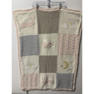 Pottery Barn Kids‎ Heirloom Bunny Stroller Blanket  30" w x40" L
